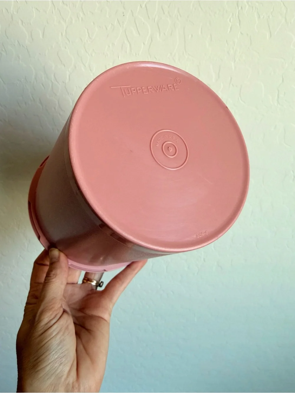 Vintage Pink Tupperware Servalier Canister Set